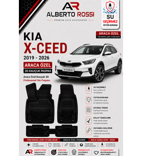 KIA X-CEED 2019 - 2026 Araca Özel Kauçuk 3D Profesyonel Oto Paspası