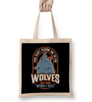 Cute The Wolves They Come When I Call Wolf Pack Bez Çanta Uzun Saplı