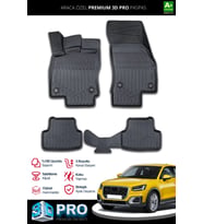 Audi Q2 3D Pro Havuzlu Paspas 2017-2023 A+ Kalite