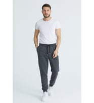 Twenty3 Erkek Basic 3 İplik Regular Fit Paçası Ribanalı Eşofman Altı (Antrasit)