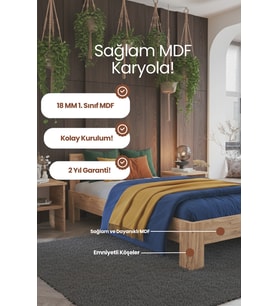 Letto Tek Kişilik MDF Karyola