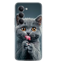 Xiaomi Redmi 15 Kılıf Boutique Baskılı Resimli Komik Kedi Pcode -008