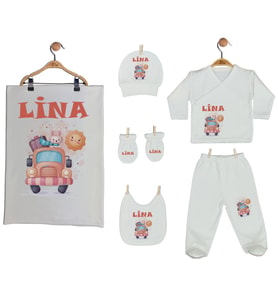 Pia Baby Gl 2206 İsme Özel Battaniye Zıbın Set