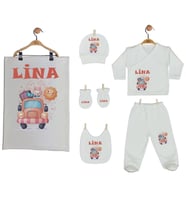 Pia Baby Gl 2206 İsme Özel Battaniye Zıbın Set