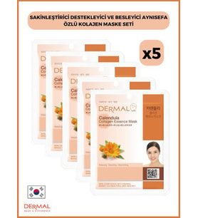 Dermal Sakinleştirici, Destekleyici Ve Besleyici Aynısefa Özlü Kolajen Maske 23 Gr 5 Adet
