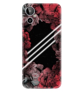General Mobile GM 23 SE Kılıf Silikon Desen Özel Seri Flowers Line 1732