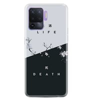 Kılıfland Oppo Reno 5 Lite Kılıf Desenli Silikon Resimli Kapak Life and Death Kılıf 1339