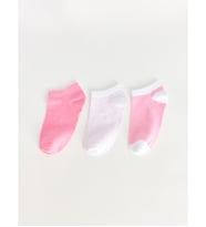 LC WAIKIKI Pembe Puantiyeli Kadın Patik Çorap 3'lü