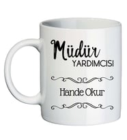 Müdür Yardımcısına Hediye İsimli Kupa Bardak - Öğretmenler Günü Hediyesi