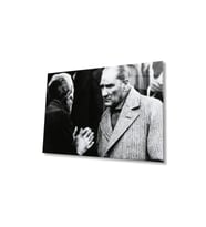 Atatürk Cam Tablo 4mm Dayanıklı Temperli Cam, Atatürk Glass Wall Art (Çok Renkli)
