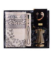 Kişiye Özel Siyah Kuranı Kerim & Seccade & İnci Tesbih & Biblolu Set