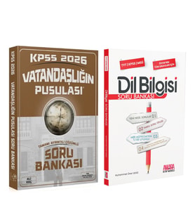 CBA Akademi 2026 KPSS Vatandaşlığın Pusulası ve AKM Dil Bilgisi Soru Bankası Seti 2 Kitap
