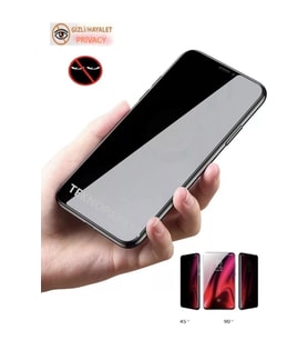 Hiking A19 Hayalet Ekran Koruyucu Privacy Gizlilik Filitreli Tam Kaplayan Kırılmaz Cam