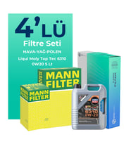 MANN Fiat Egea 1.6 Dizel Filtre Bakım Seti Liqui Moly Motor Yağlı (2015-2023) 4 Lü