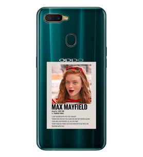 Oppo A5S/AX7/A12 Uyumlu Stranger Things Max Mayfield Desenli Şeffaf Telefon Kılıfı