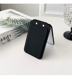 Apple iPhone 13 Uyumlu Aynalı Magsafe Kartlık (Siyah)