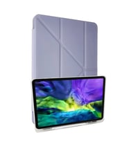 Apple iPad 10.2 (8.nesil) Kılıf Kalemlikli Mars Tablet Kılıfı - Lila