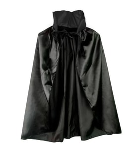 Siyah Renk Yakalı Halloween Pelerini 90 cm