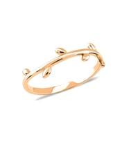 14k Rose Altın Minimal Dal Yüzük