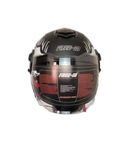 Motosiklet Yarım Kask Double Güneş Vizörlü Sertifikalı Abs Material XBlack