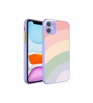Apple iPhone 11 Uyumlu Kılıf Kamera Korumalı Renkli Temperli Zore X-Cam Kapak (Model 14)