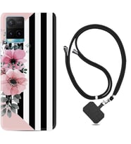 Vivo Y11S Y21S Y20 Y20S Y70 Kılıf Boyun Askılı Silikon Flowers 4 1390