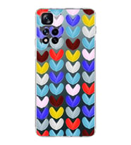 PrintiFy Xiaomi Redmi Note 11 Pro Plus ile Uyumlu 1mm Slim Fit Water Color 1 Baskılı Şeffaf  Kılıf