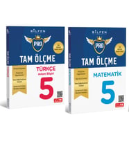 BİLFEN YAYINCILIK 5.SINIF TAM ÖLÇME TÜRKÇE+MATEMATİK ETKİNLİKLİ SORU BANKASI (YENİ MÜFREDAT)