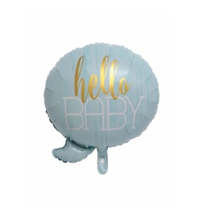 Hello Babyt Folyo Balon (Mavi)