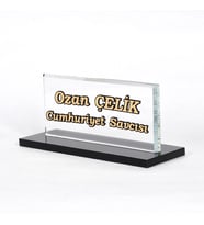 Ekonomik Sade Model Modern Ofis Masa Dekoru (K.KURSUN-KAHVE)