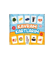Kavram Kartlarım 64 Kart ile Eğitici Oyun Kartları (Çok Renkli)