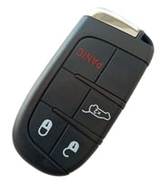 Jeep Compass Renegade Uyumlu Smart Kumanda Kabı Oto Anahtarlık 3+1 Tuşlu