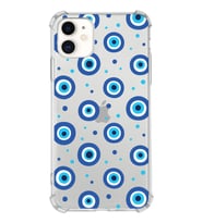 PrintiFy Apple iPhone 11 Uyumlu Nazar Boncuğu 1 Baskılı Şeffaf Köşe Korumalı Antişok Kılıf