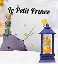 Küçük Prens Işıklı Kule Sim Kar Küresi & Küçük Prens Yastık