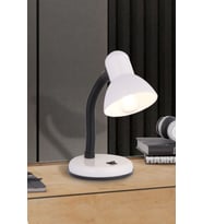 Modern Spiralli Masa Lambası, Şık Beyaz Tasarım ve Yüksek Kalite (Krem)