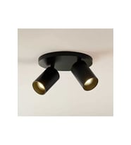 MYLİGHTS ikili modern led avize led ampullü hareketli siyah metal gövde avize