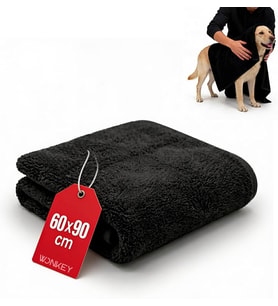 - Mikrofiber Köpek Kurulama Havlusu 60x90 cm, Kedi - Köpek Evcil Hayvan Kurulama için Pati Havlusu - Küçük ve Orta Irk