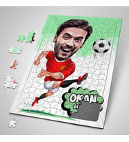 Kişiye Özel Hediye Futbolcu Karikatürlü Puzzle