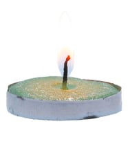 Tea Lights Yeşil Mum 5 Li 1 Paket