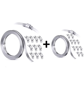 Yate10 Şerit Kelepçe Set (300cm Şerit 20 Adet Kelepçe)