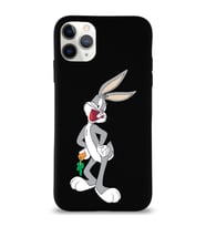 Apple iPhone 11 Pro Uyumlu Lansman Kılıf Bugs Bunny Tasarımlı Altı Kapalı İçi Kadife Kaplı  Kapak (Şeffaf)