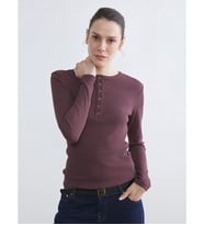 LCW EVERYDAY Bordo Bisiklet Yaka Kadın Body