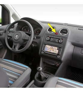 VW Caddy 2011-2015 Kırmızı Üçgen Dörtlü Flaşör Düğmesi 1T0953509B