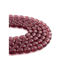 Cam Parlak Bordo Arpa Kesim 6x9mm Dizi