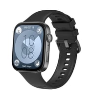 Lexroo Huawei Watch Fit 3 Band Serisi Klasik Kordon Silikon Strap Kayış - Siyah