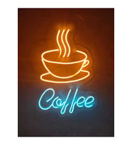 Neon Led Tabela, Dekoratif Duvar Aydınlatması, Modern ve Şık Tasarım (Krem)