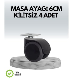 Northcity Halı ve Beton Uyumlu Kilitsiz Mobilya Tekerleği 4'lü Set - Sessiz ve Hızlı Taşınım Çözümü