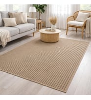 Avanos Modern Kahve Hasır Dokuma Jüt Sisal Kilim Yıkanabilir Balkon Bahçe Mutfak Halı 8042A