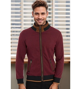 Dewberry Erkek Pamuklu Sweatshirt Bordo 9021 Günlük Üst Giyim, Hafta Sonu Kombini, Seyahat Gardırobu
