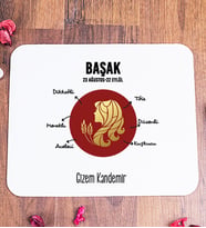 Kişiye Özel Başak Burcuna Hediye Mouse Pad